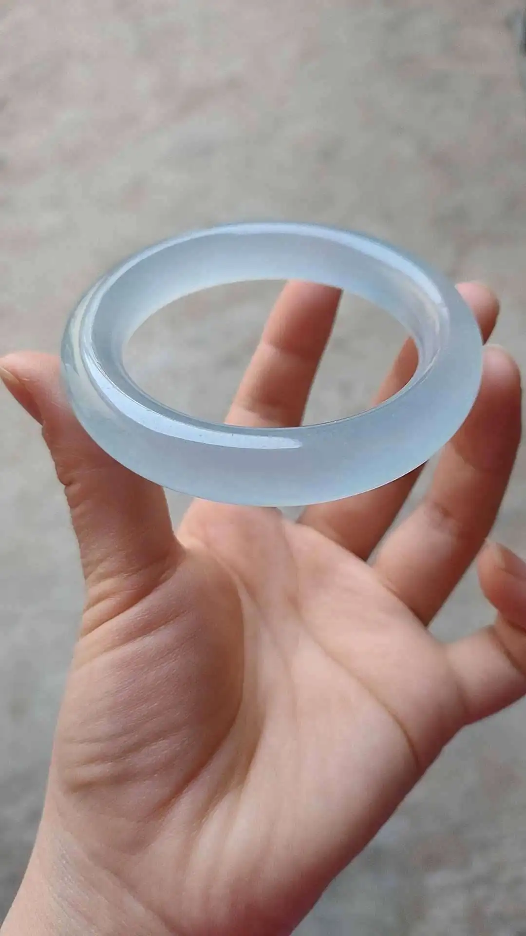 Натуральный светло-голубой нефритовый браслет ручной работы браслеты из