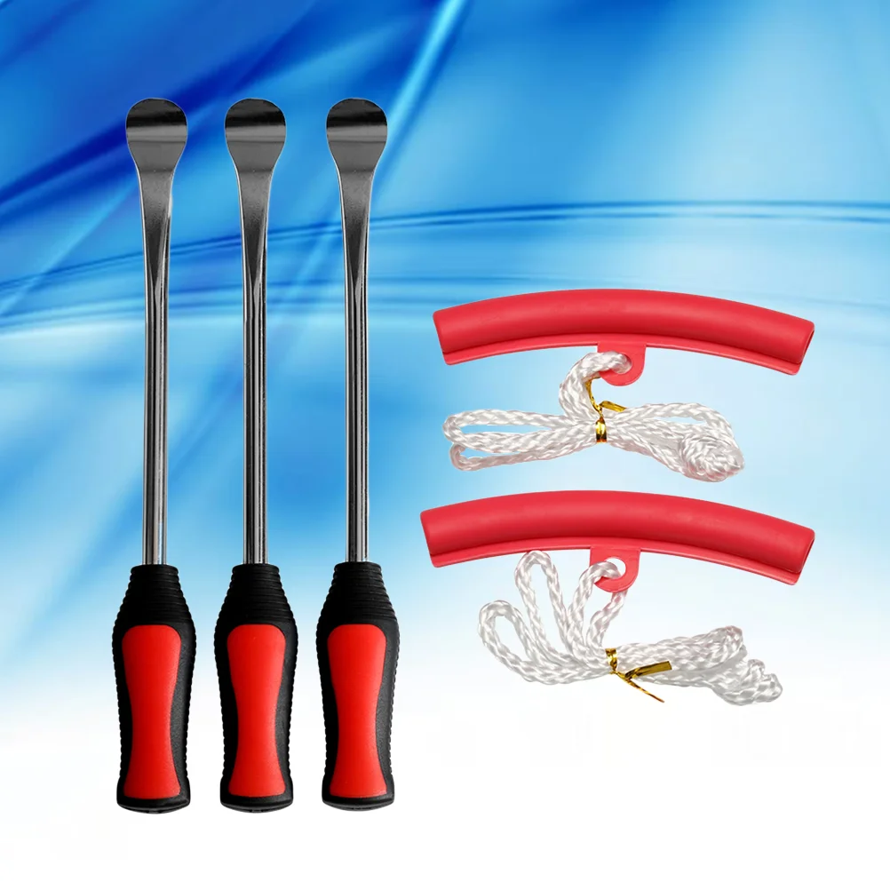 

5-in-1 Practical Tire Dismounting Mounting Set Tire Spoon Lever Tools Rim Protectors for Car