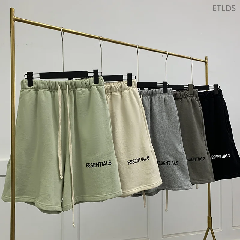 

Ss21 men's Summer Essentials 1:1 Shorts fashion brand Jerry Lorenzo 100% cotton printing letter hip hop loose Unisex shorts