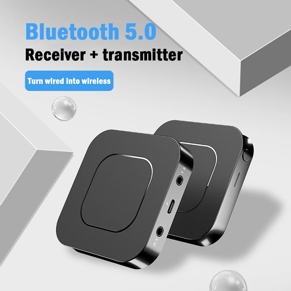 

Bluetooth-compatible 5.0 Receiver Transmitter Audio Music Stereo Wireless Adapter Rca 3.5mm AUX Jack for Car PC TV Headphones