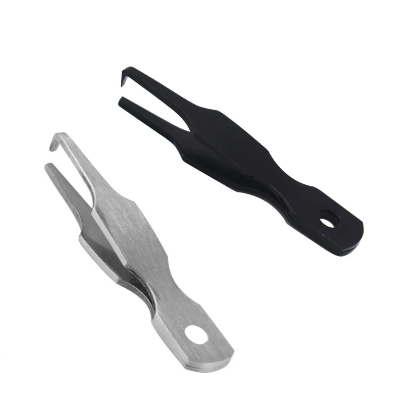 Пинцет для лески плоскогубцы с двойным отверстием инструмент открывания