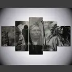 Новоамериканский постер с индийскими людьми, 5 панелей, холст, печать, настенное искусство, Декор для дома, искусство, без рамки, 5 шт., декор для комнаты