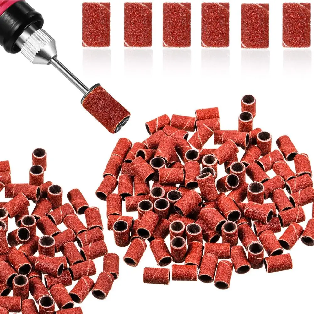 

Песочные ленты для ногтей, 80/120/180 Грит, мелкозернистая наждачная бумага в рулонах, коричневая Наждачная пилка для маникюра, для полировки ногтей