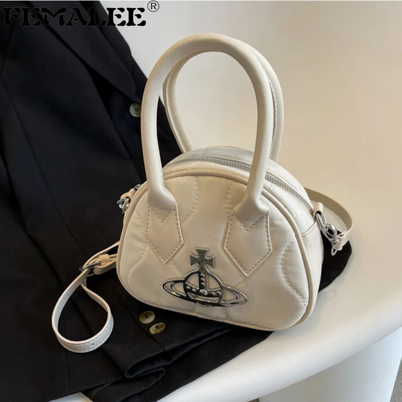 

Trendy Designer Ladies Shoulder Bag Brand 2022 Luxury Small Women Purses and Handbags Saturn Badge Pendant Crossbody Bags Bolsas
