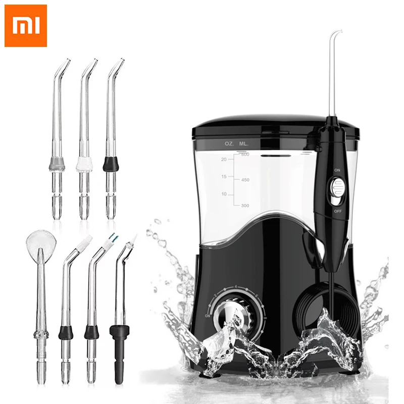 

Черный Электрический ирригатор для полости рта Xiaomi Youpin, водный импульсный ирригатор, Стоматологический Ирригатор для чистки зубов, гидро-и...