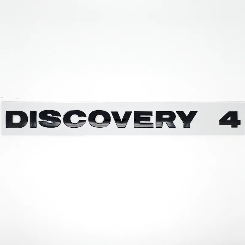 

Эмблема с круглым шрифтом и буквами, аксессуары для стайлинга автомобилей для DISCOVERY 4, наклейка с логотипом на заднем багажник, хром, серебристый, черный, серый
