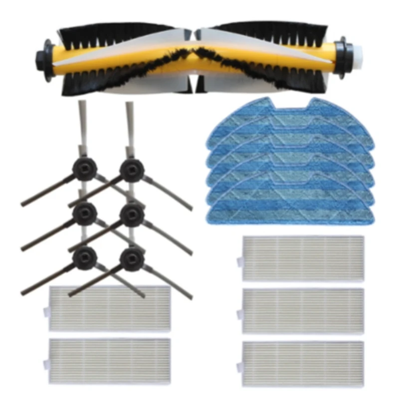 

Швабра с фильтром, основная щетка, боковая щетка, аксессуары для уборочной машины Pusanick VSLAM-811GB/-911SE, 1 комплект