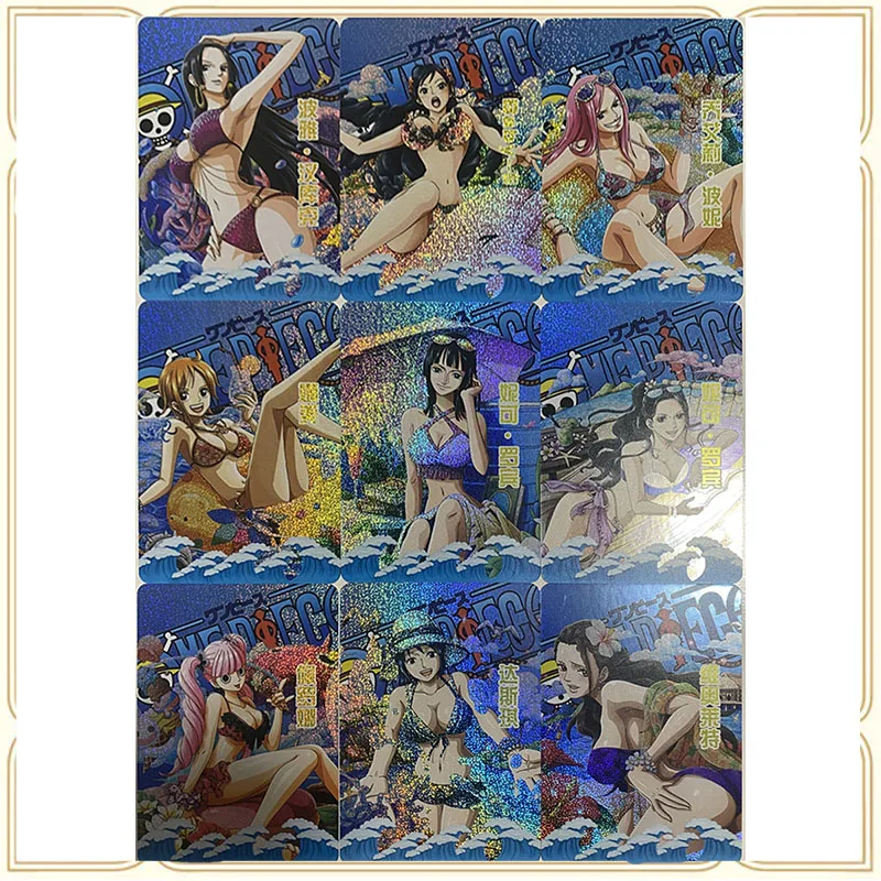 Аниме One Piece DIY ACG сексуальная блестящая карта Uta Nami Perona игрушки Робин для мальчиков