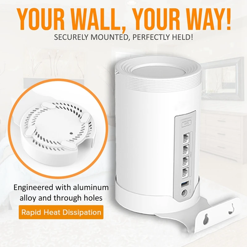 Настенный кронштейн для роутера из алюминиевого сплава TP-Link Deco BE75/BE85/BE95/BE17000 с