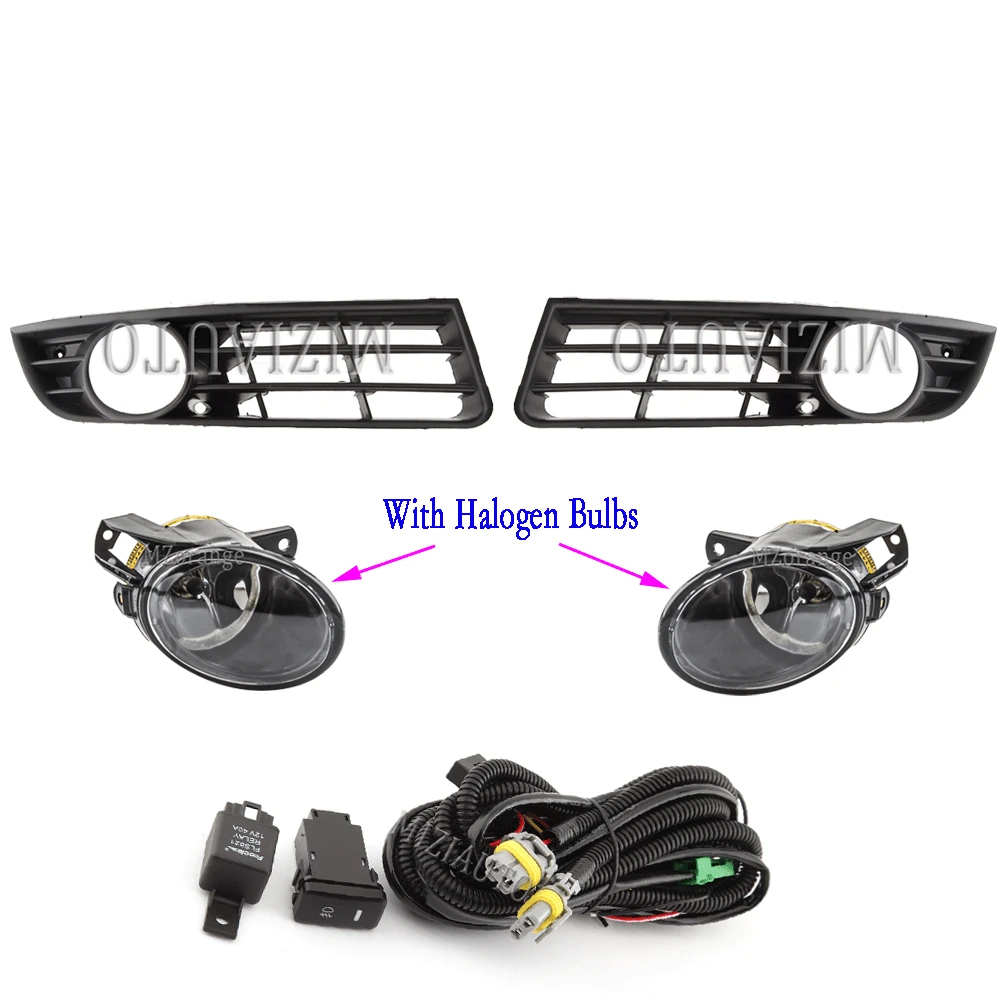 

Противотуманные фары для Volkswagen VW Passat b6 2006-2011, крышка противотуманной фары, решетка, ободок, поворотная лампа, провода, жгут проводов, реле переключателя