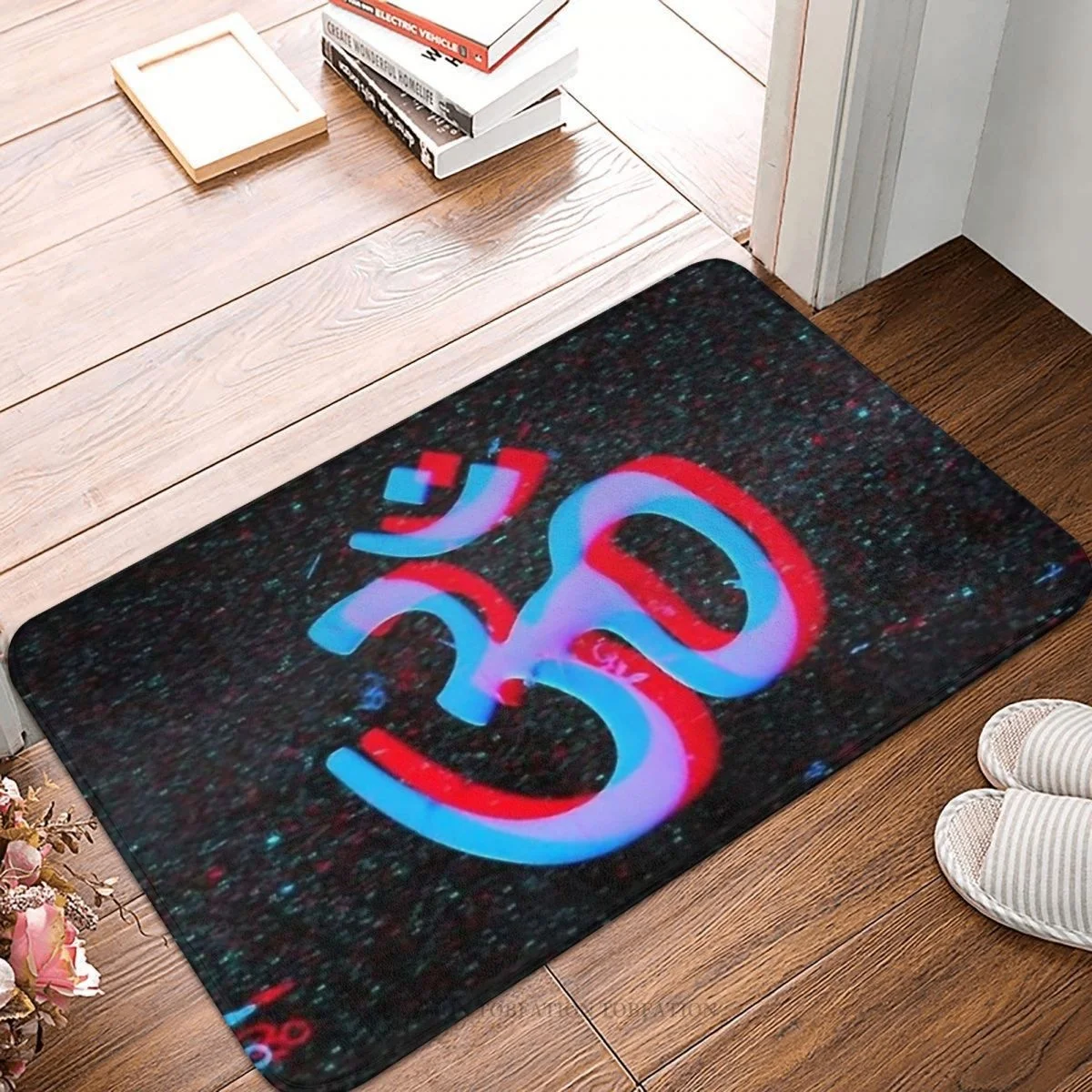 

Shiva Hindu God India Lingam Anti-Slip Doormat Bath Mat Aum Floor Carpet Welcome Rug Home Decor