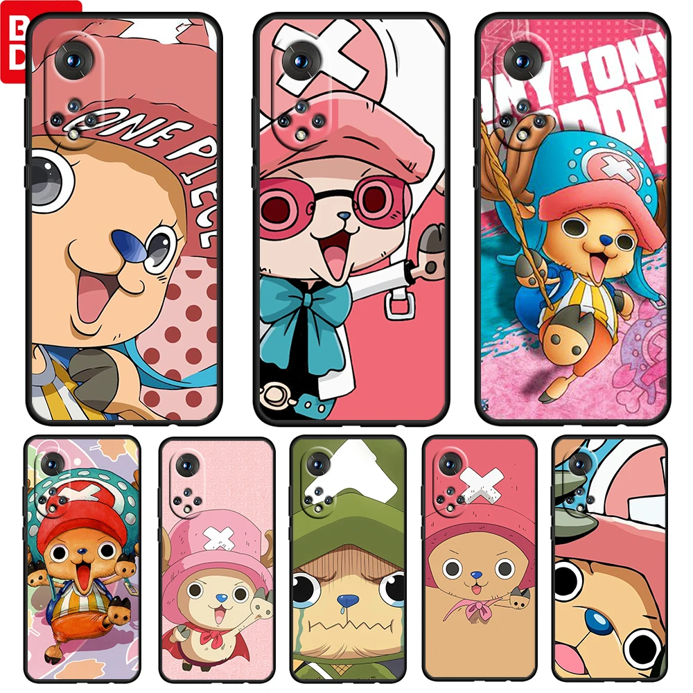 

Anime One Piece Cute Chopper For Honor 60 50 20 SE Pro X30 10X 10i 10 9X 9A 8X 8A Lite Silicone Soft TPU Black Phone Case Capa