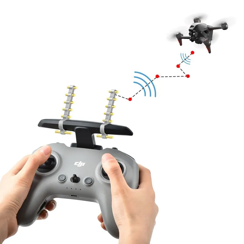 

FPV Remote Control 2 Yagi Antenna Accessories For DJI FPV/Avata Signal Booster Range Amplifier 5.8Ghz Silicone Signal Booster
