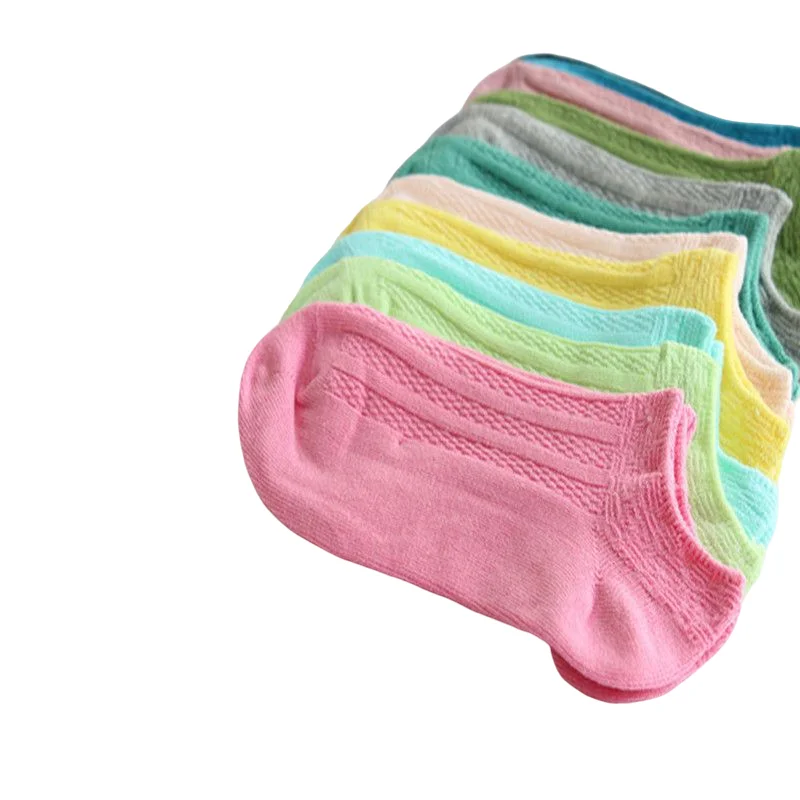 Носки женские дышащие незаметные антифрикционные однотонные 5 пар - купить по