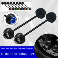 motorcycle front rear axle fork crash sliders wheel protector accessories for bmw s1000r s1000rr hp4 s 1000r 1000rr s1000 r rr