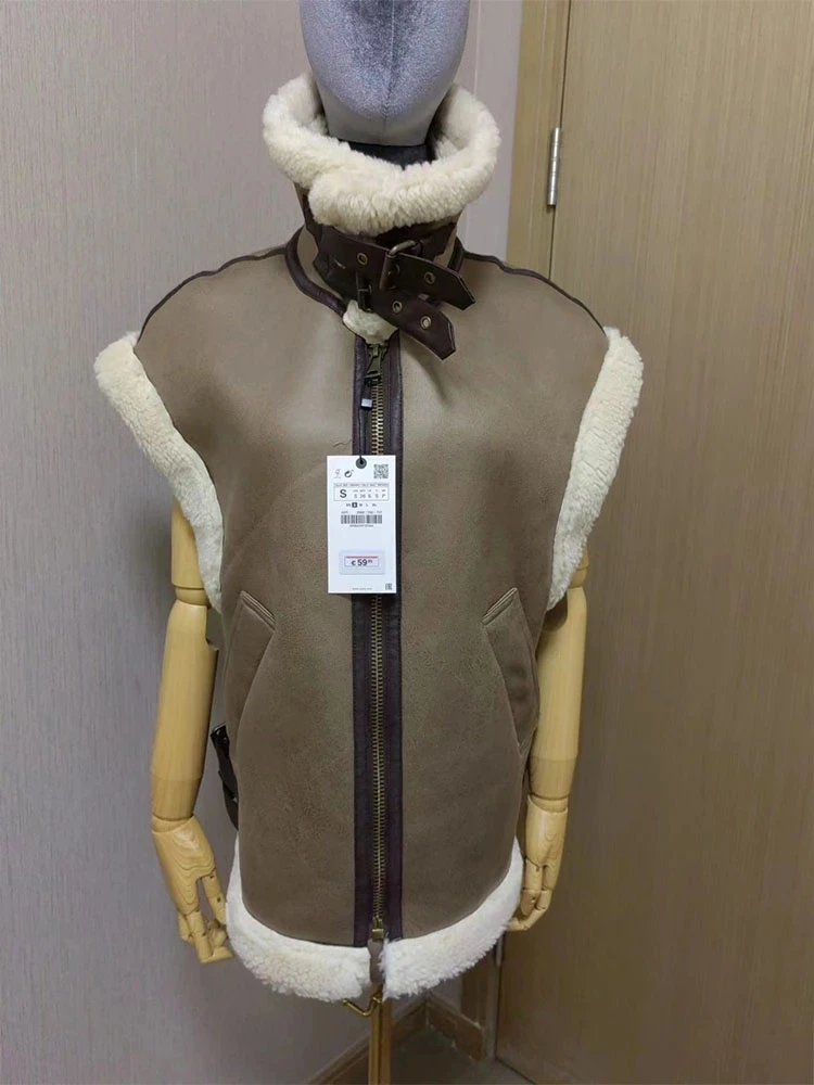 Рисунок 3 - Женский винтажный жилет из овечьей шерсти