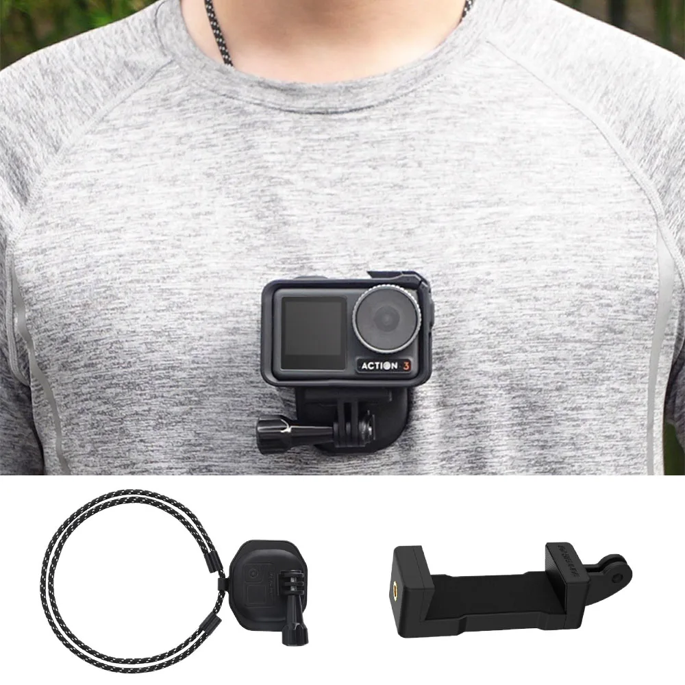 

Neck Hold Mount For GoPro Hero 11 10 9 8 7 6 5 Insta360 DJI Osmo Action Smartphone Magnetic Action Accessories Necklace Strap