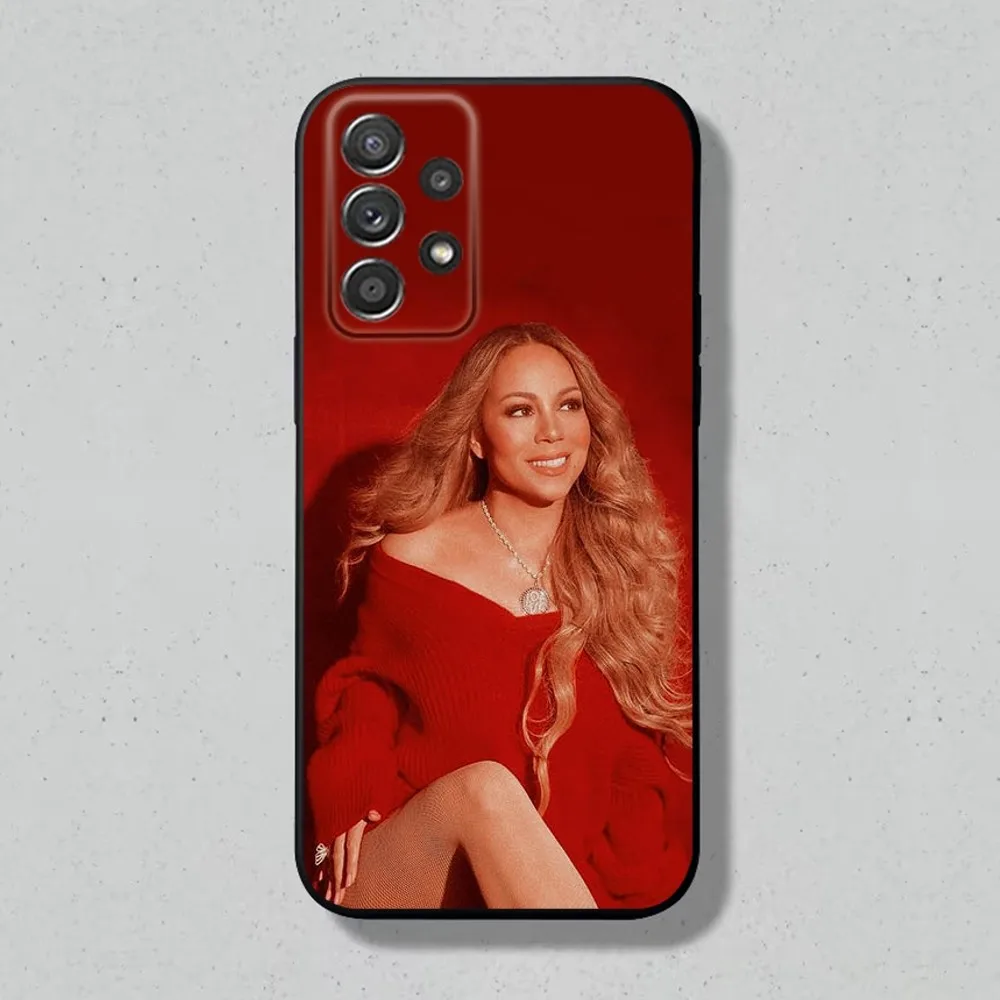 Рождественский чехол для телефона Mariah Carey Samsung S24 S23 S22 S21 S20 S10 S10E S9 Plus FE Note 20 Ultra 10 9