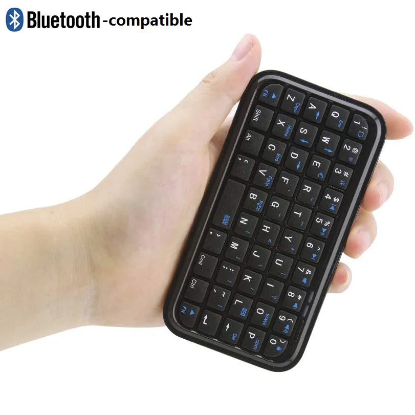 Bluetooth-compatible 3.0 Keyboard Rechargeable Mini Slim Tra