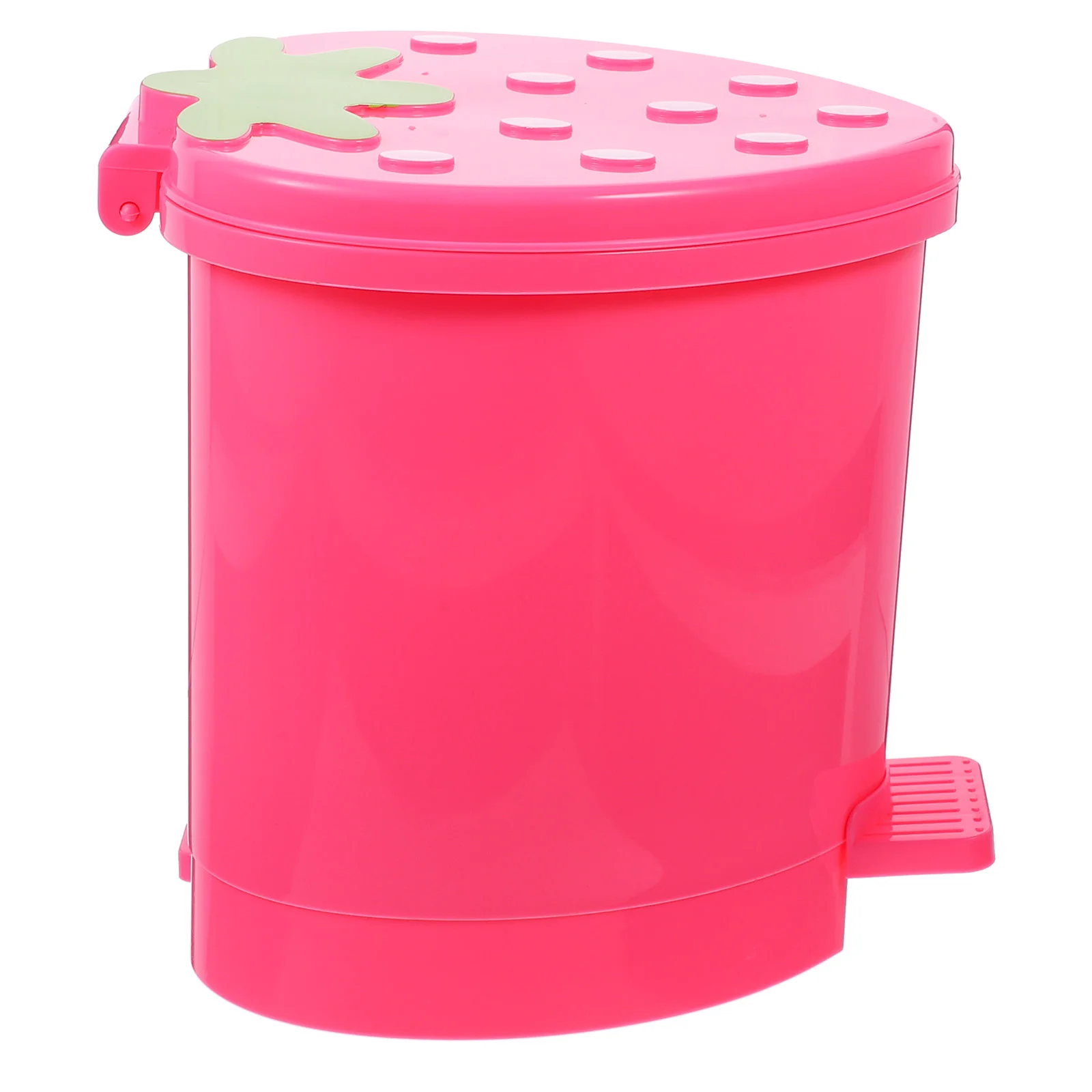 

Mini Trash Can Desk Small Recycling Trash Bin Kitchen Office Waste Basket (Pink)