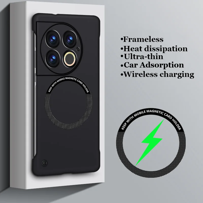 Безрамная матовая Магнитная Задняя панель для OnePlus Ace 3 3V 2 2V Pro