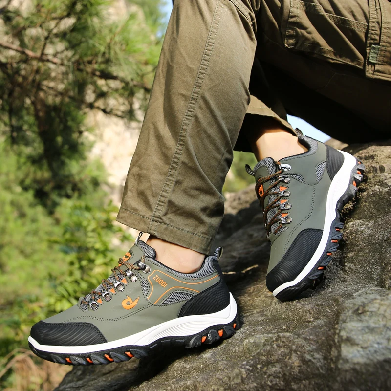 Men's Vulcanized shoes Hiking Shoes Non-slip Wear-resistant Outdoor Travel Walking Shoes Fashion Climbing Shoes Plus Size 47