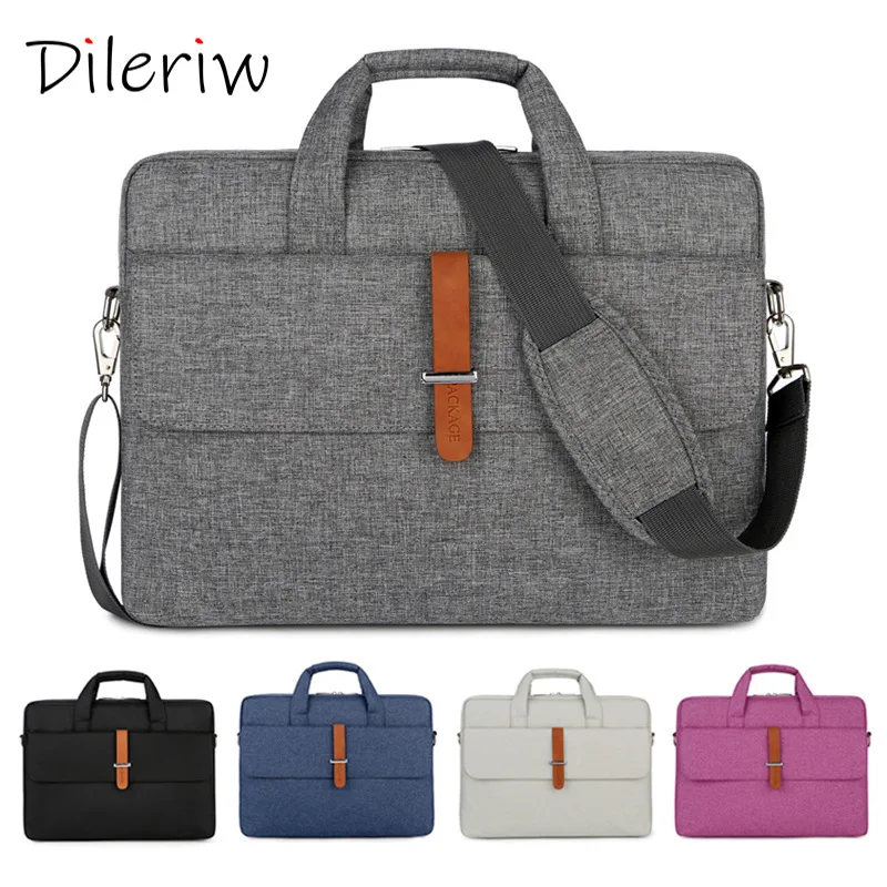 

Laptop Large Capacity Briefcase Handbag For 15 16 17 Inch Universal Shock Absorbing Hung Luggage Single Shoulder Messenger Bag