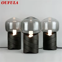 oufula nordic table lamp modern creative design led desk light decorative for living room bedroom bedsides