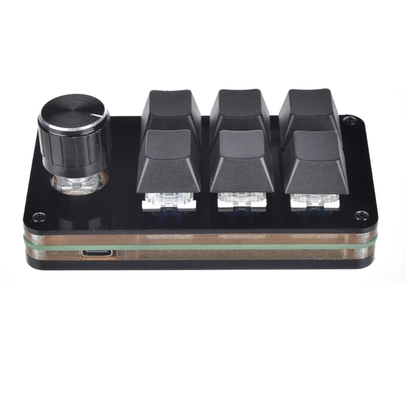 Мини-клавиатура для программирования макросов 6 клавиш 1 ручка мини-кнопка