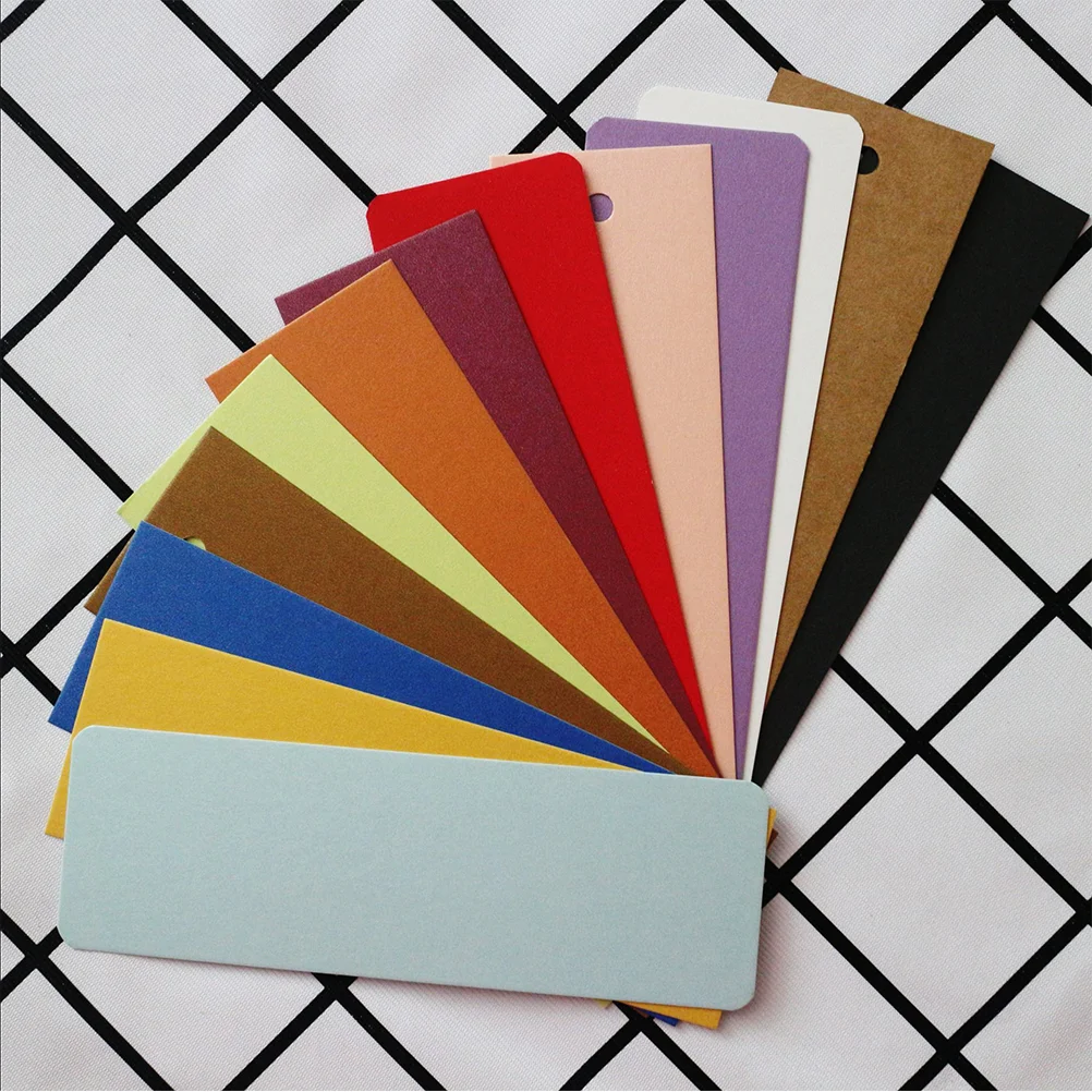 

50 Pcs Antiquity Kraft Bookmarks Stationery Gift Kraft Bookmarkss Kids White Card Child Handmade Gifts