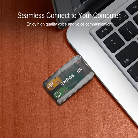 Внешняя звуковая карта kebidumei Sound Card USB