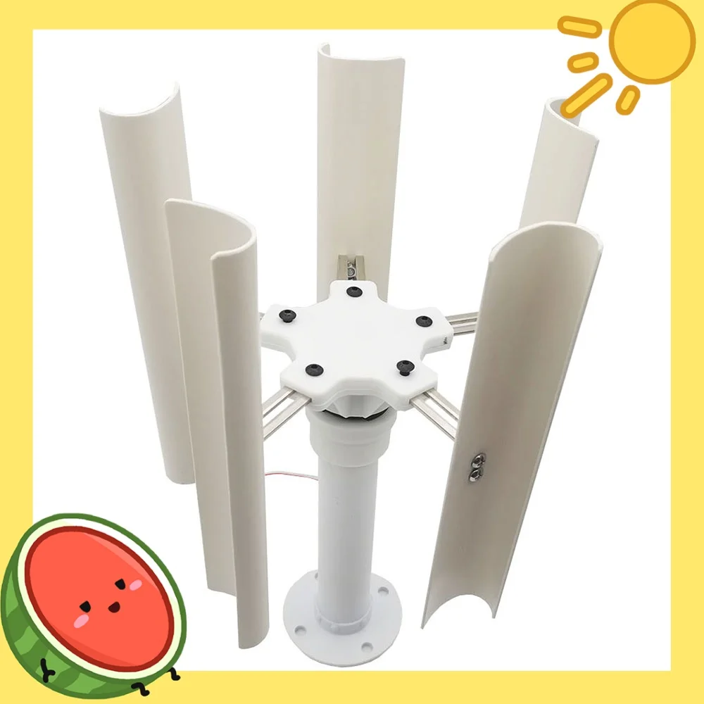 Вертикальный ветрогенератор сделай сам с пятью лезвиями модель Трехфазный