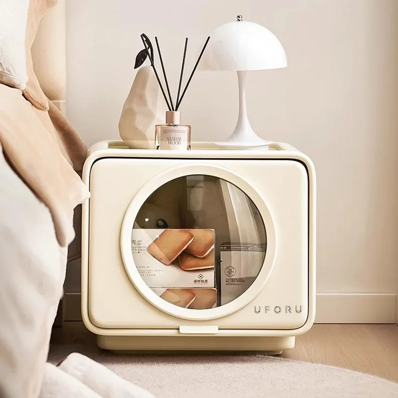 Ночной столик с золотыми ножками прозрачный милый большой мини-натуральный