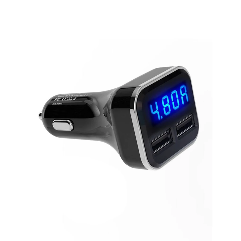 

Универсальное автомобильное зарядное устройство с двумя USB-портами 4 8A