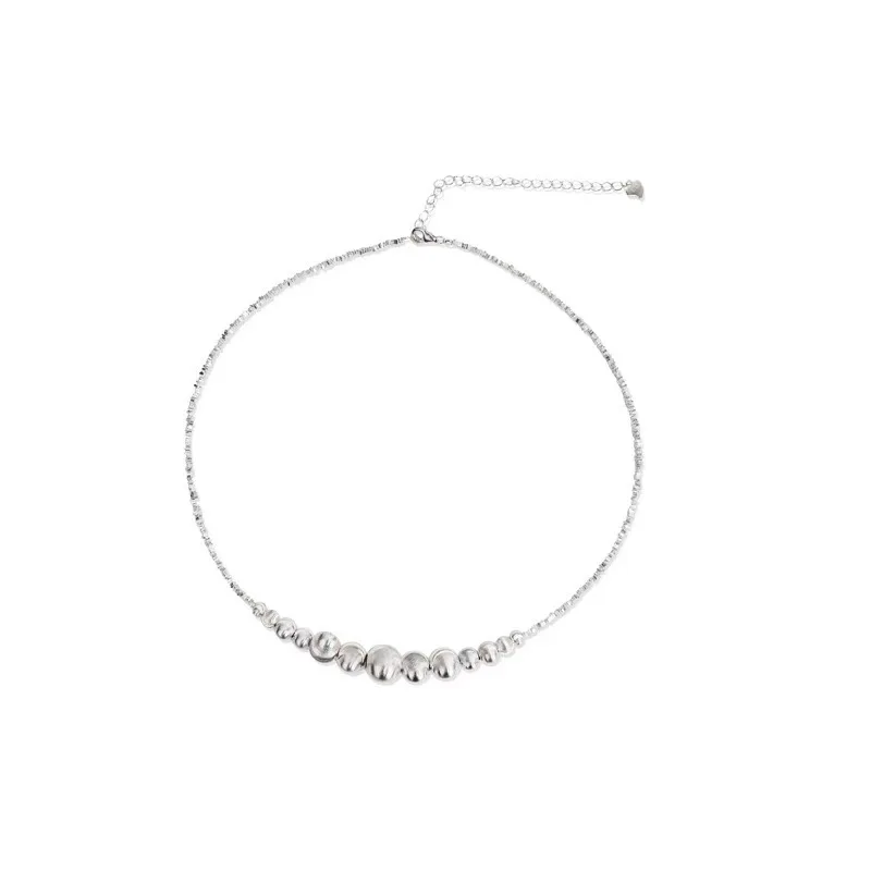Серебряное ожерелье кошачий глаз FEIWEINI