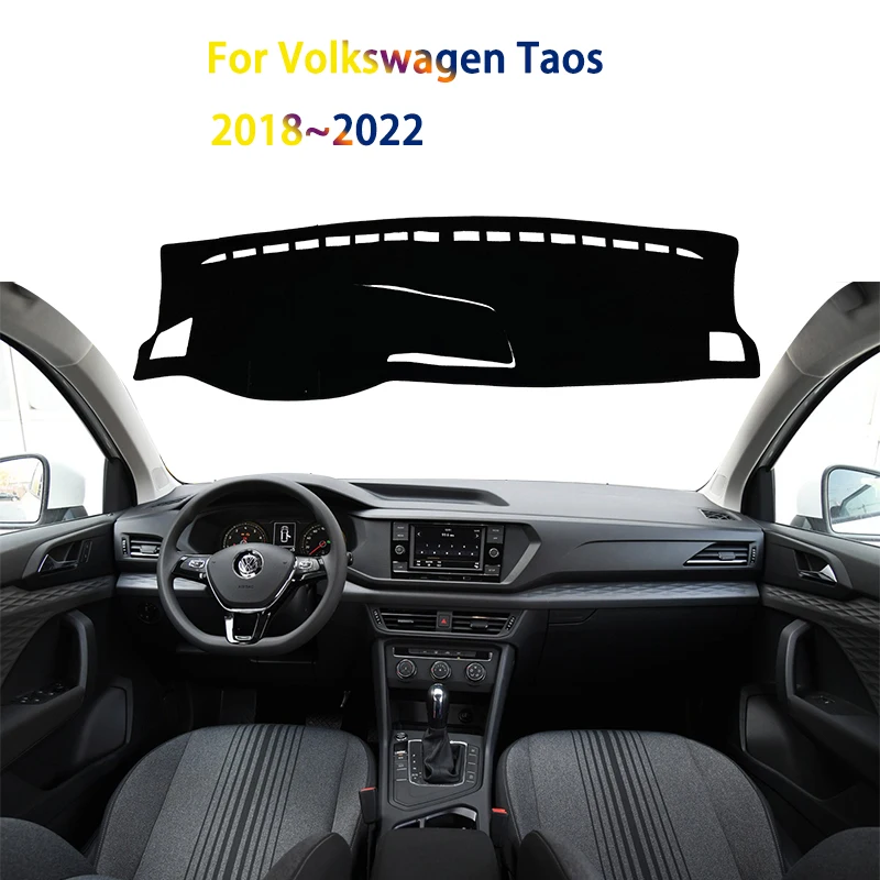 

Крышка приборной панели для защиты от вспышки, инструмент для Volkswagen Taos 2018 2019 2020 2021 2022, автомобильные наклейки, аксессуары
