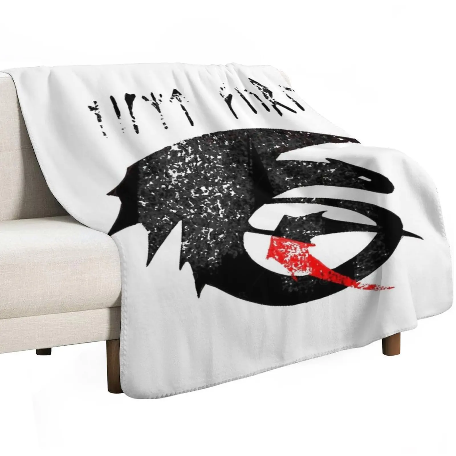 Фото Плед HTTYD Strike Class Symbol, устойчивый к пятнам, уютный и теплый плед №2
