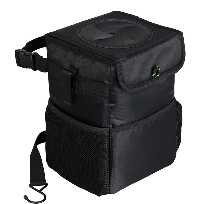 

Solid Color Large Capacity Oxford Cloth Insulation Bag Hanging Waterproof Wear-Resistant Car Ice Bag Trash Can