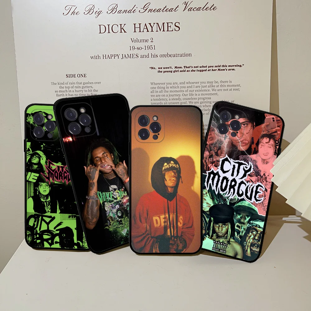 Чехол для телефона C-City M-Morgue Zillakami iPhone 16 15 8 7 6 6S Plus X SE XR XS 14 11 12 13 Mini Pro Max Mobile Case