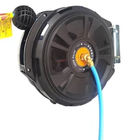wall mounted self service car wash equipment automatic retractable flexible hose reel pu mesh air hose reel