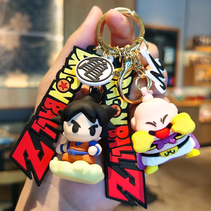 

Anime Dragon Ball Keycahin Son-goku Vegeta Cartoon Car Key-ring Cute Dolls Backpack Pendant Ornaments Accessories Birthday Gifts
