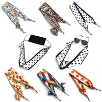 fashion sunglasses chain for women elegant silk ribbon mask lanyard holder hanging neck rope eyewear accessories jewelry gift