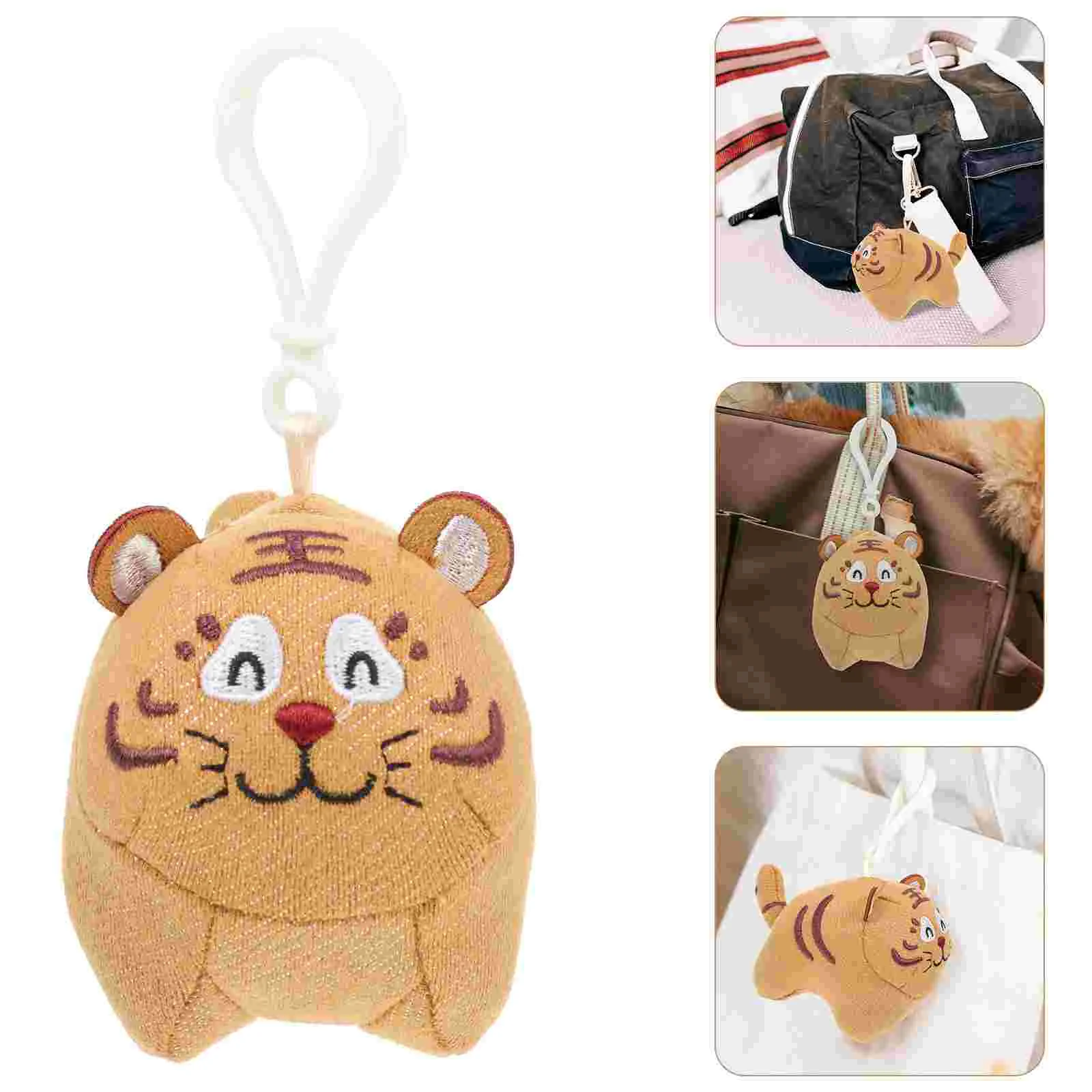 

Plush Pendantkeychain Decor Hanging Sculpture Zodiac Bag Cute Pendants Souvenirsimulation Ornaments Cartoon Key