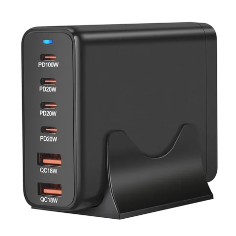 Настольное зарядное устройство GaN мощностью 200 Вт USB Type C PD Charger Quick Charge (ЕС)