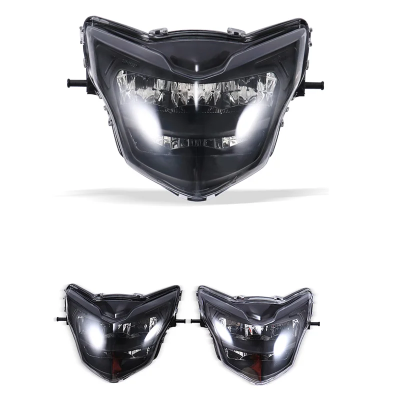 

Motorcycle Headlight Fairing Headlight Mask for Yamaha LC135 V2-V6 Motocross Headlight LED 12V 35W Smoked Shell Cover