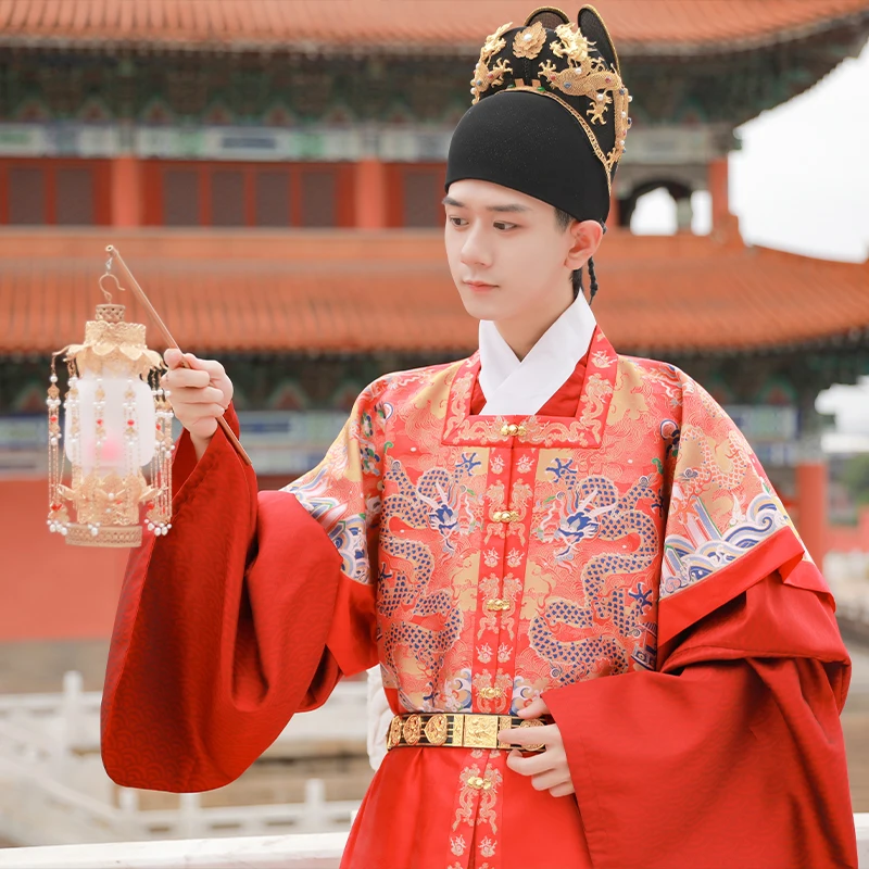 Ханьфу династия Мин Китайская древняя вышивка ханьфу облако плечи рукав до локтя