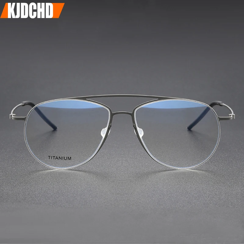 Классические очки Пилот титановая оправа для мужчин Дания бренд без винтов
