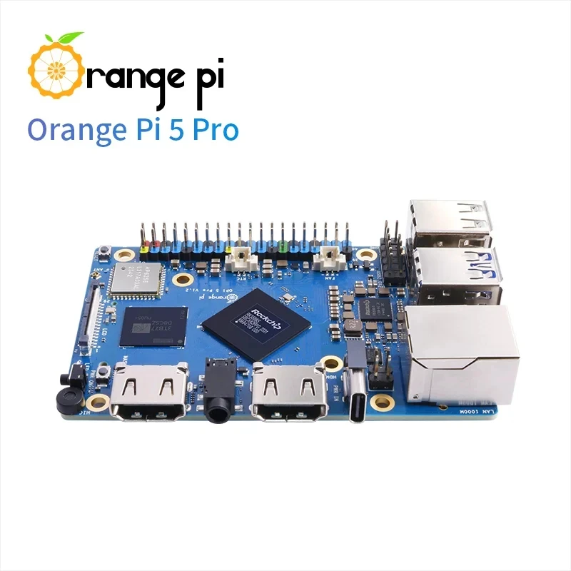 Плата и комплект Orange Pi 5 Pro 8 ГБ 4 Гб ОЗУ процессор Rockchip RK3588S 8-ядерный 64-бит LPDDR5 Gigabit