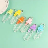 little bear key chain lanyards strap cute candy color pendent acrylic keychains keyring bags backpack fresh decor friends gifts