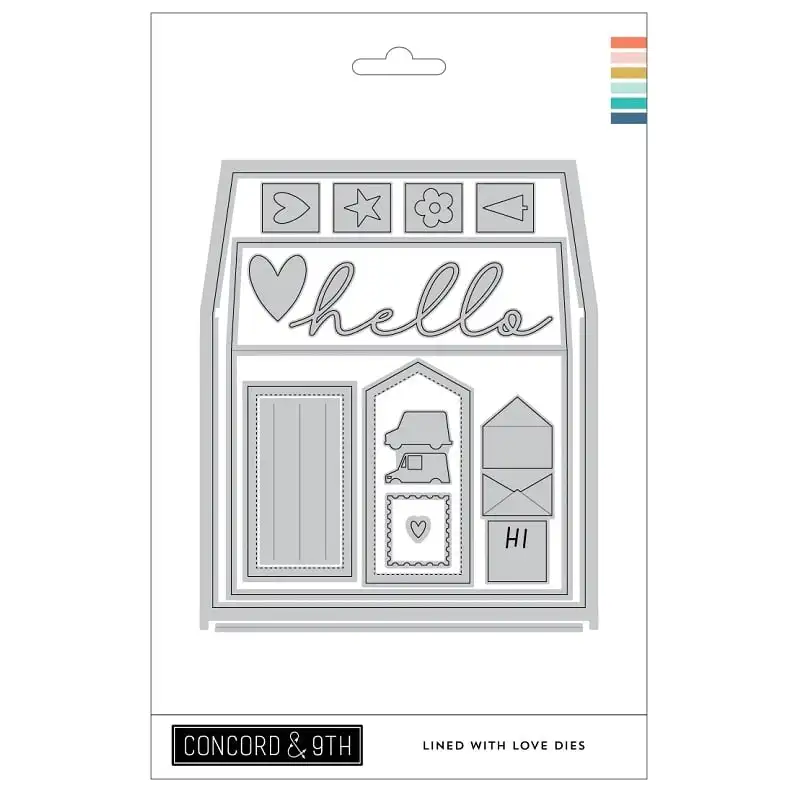 

Addycraft Metal Cutting Dies lined with love die set for DIY Scrapbooking Album Decorative Crafts Embossing Paper Cards Making